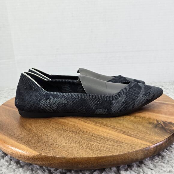 Rothy's Retired The Point Dark Camo Gray Casual Lifestyle Daily Flats Womens 6.5 - Picture 3 of 12
